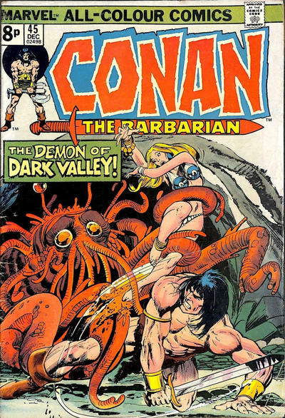 Cover for Conan the Barbarian (Marvel, 1970 series) #45 [British]