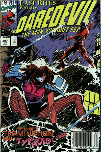 Cover for Daredevil (Marvel, 1964 series) #297 [Australian]