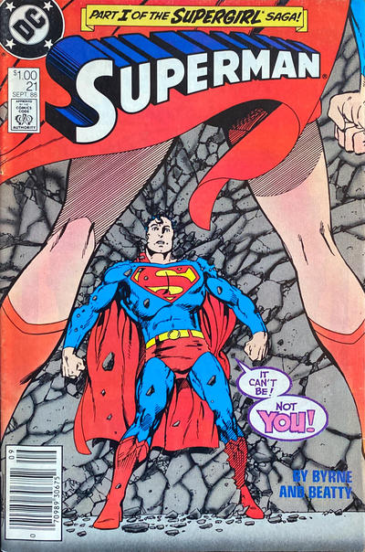 Cover for Superman (DC, 1987 series) #21 [Canadian]