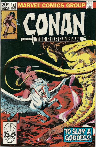 Cover for Conan the Barbarian (Marvel, 1970 series) #121 [British]