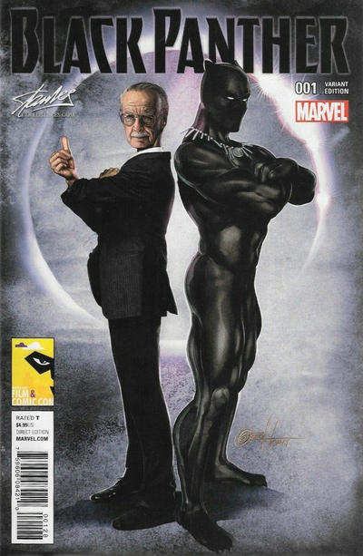 Cover for Black Panther (Marvel, 2016 series) #1 [Stan Lee Collectibles/Middle East Film & Comic Con Dubai Exclusive Greg Horn Variant]