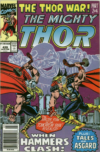 Cover for Thor (Marvel, 1966 series) #439 [Australian]