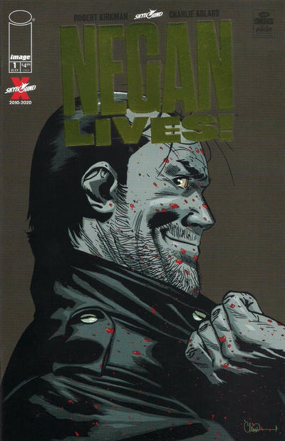 Cover for Negan Lives! (Image, 2020 series) #1 [Silver Foil Cover]