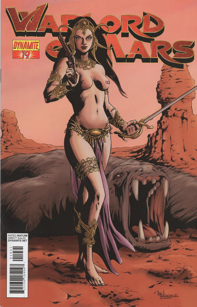 Cover for Warlord of Mars (Dynamite Entertainment, 2010 series) #19 [Jose Malaga Risque Incentive Cover]