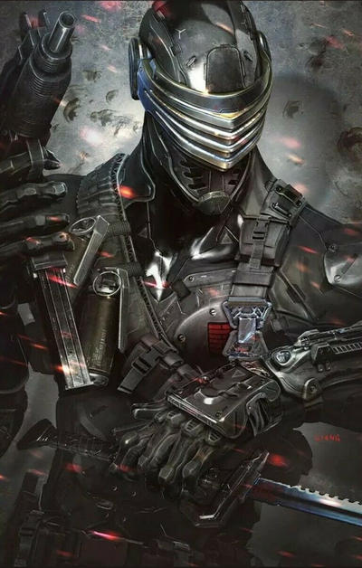 Cover for Snake Eyes: Deadgame (IDW, 2020 series) #1 [East Side Comics Face Shield Variant - John Giang]
