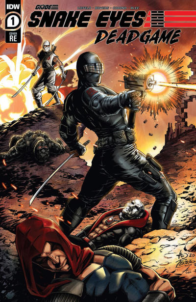 Cover for Snake Eyes: Deadgame (IDW, 2020 series) #1 [The Comics Vault Color Variant - Gus Mauk, Kevin Conrad & Ari Lee]