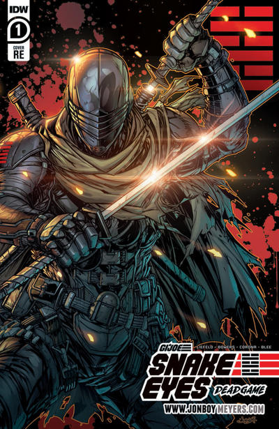 Cover for Snake Eyes: Deadgame (IDW, 2020 series) #1 [www.JonboyMeyers.com Modern Cover]
