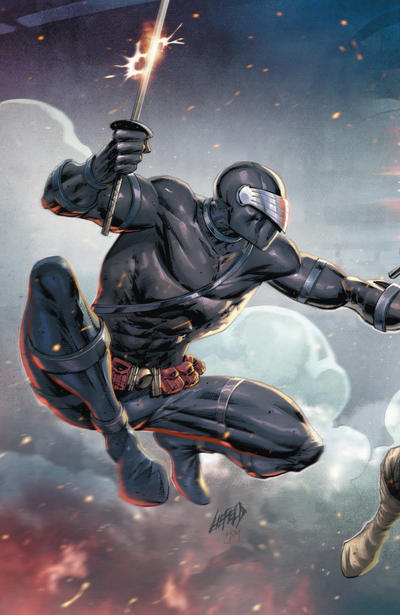 Cover for Snake Eyes: Deadgame (IDW, 2020 series) #1 [Torpedo Comics Virgin Cover C - Rob Liefeld & Jay David Ramos]