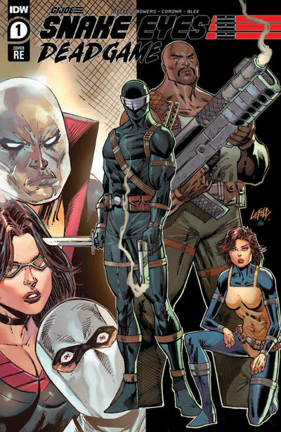 Cover for Snake Eyes: Deadgame (IDW, 2020 series) #1 [Rob Liefeld Creations Cover A - Rob Liefeld & Federico Blee]