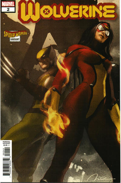 Cover for Wolverine (Marvel, 2020 series) #2 [Spider-Woman Variant - Gerald Parel Cover]