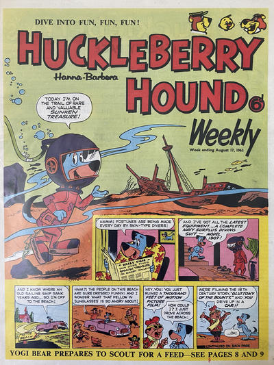 Cover for Huckleberry Hound Weekly (City Magazines, 1961 series) #17 August 1963 [98]