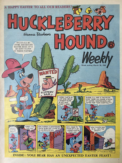 Cover for Huckleberry Hound Weekly (City Magazines, 1961 series) #28 March 1964 [130]
