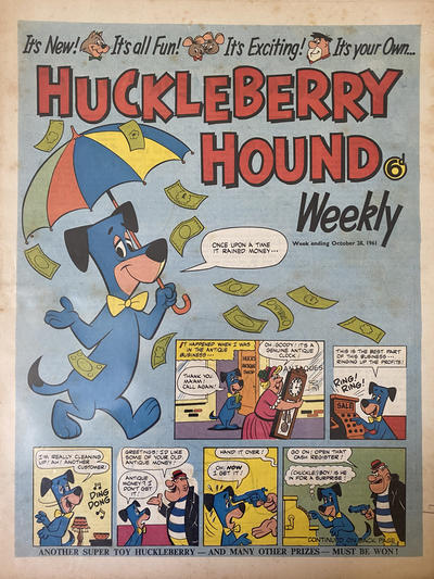 Cover for Huckleberry Hound Weekly (City Magazines, 1961 series) #28 October 1961 [4]