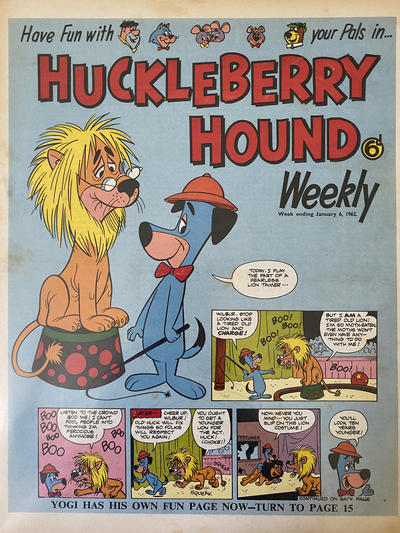 Cover for Huckleberry Hound Weekly (City Magazines, 1961 series) #6 January 1962 [14]