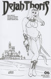 Cover Thumbnail for Dejah Thoris (2019 series) #6 [Joseph Michael Linsner Black and White Incentive Cover]