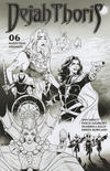 Cover Thumbnail for Dejah Thoris (2019 series) #6 [Vasco Georgiev Black and White Incentive Cover]