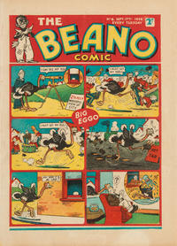 Cover Thumbnail for The Beano Comic (D.C. Thomson, 1938 series) #8