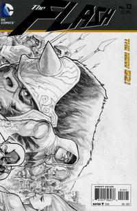 Cover Thumbnail for The Flash (DC, 2011 series) #13 [Francis Manapul Black & White Wraparound Cover]