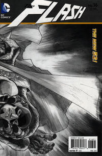 Cover Thumbnail for The Flash (DC, 2011 series) #16 [Francis Manapul Black & White Wraparound Cover]