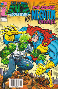 Cover Thumbnail for Savage Dragon vs. Savage Megaton Man (Image, 1993 series) #1 [Newsstand]