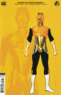 Cover for Legion of Super-Heroes (DC, 2020 series) #7 [Ryan Sook Gold Lantern Design Cover]