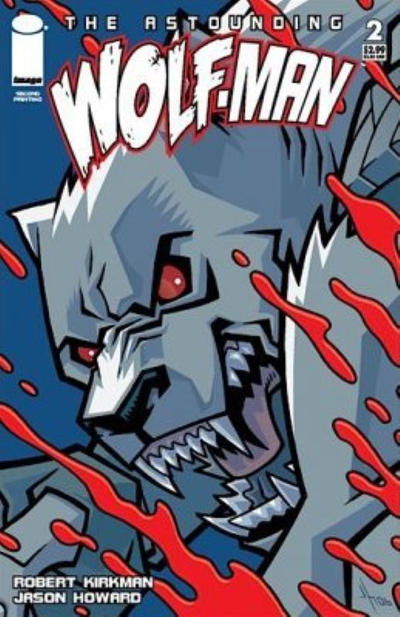 Cover for The Astounding Wolf-Man (Image, 2007 series) #2 [Second Printing]