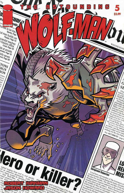 Cover for The Astounding Wolf-Man (Image, 2007 series) #5