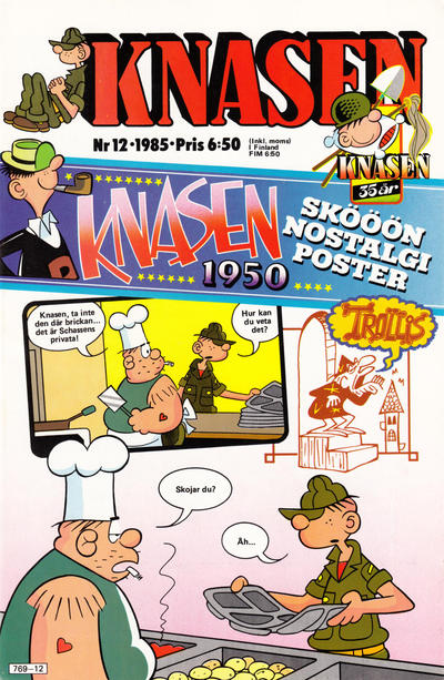 Cover for Knasen (Semic, 1970 series) #12/1985