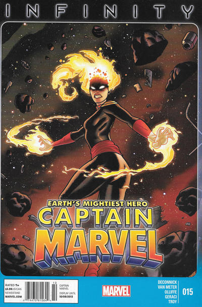 Cover for Captain Marvel (Marvel, 2012 series) #15 [Newsstand]
