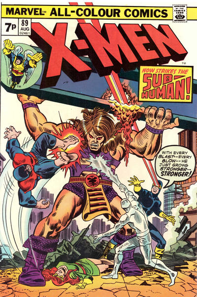 Cover for The X-Men (Marvel, 1963 series) #89 [British]
