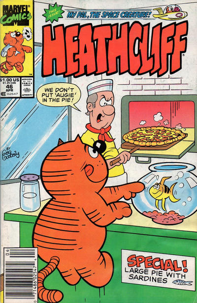Cover for Heathcliff (Marvel, 1985 series) #46 [Newsstand]