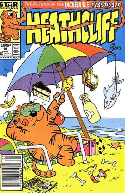 Cover for Heathcliff (Marvel, 1985 series) #18 [Newsstand]