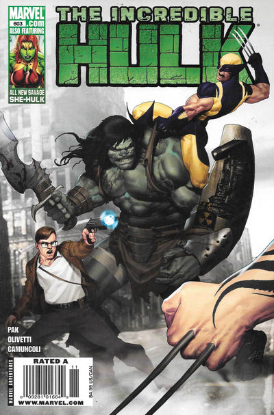 Cover for Incredible Hulk (Marvel, 2009 series) #603 [Newsstand]