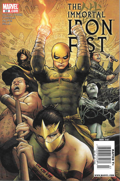 Cover for The Immortal Iron Fist (Marvel, 2007 series) #22 [Newsstand]