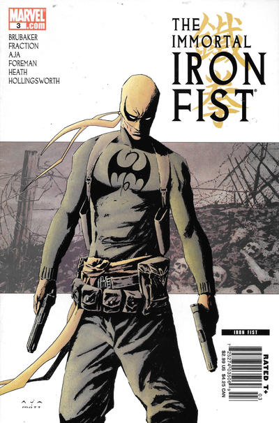 Cover for The Immortal Iron Fist (Marvel, 2007 series) #3 [Newsstand]