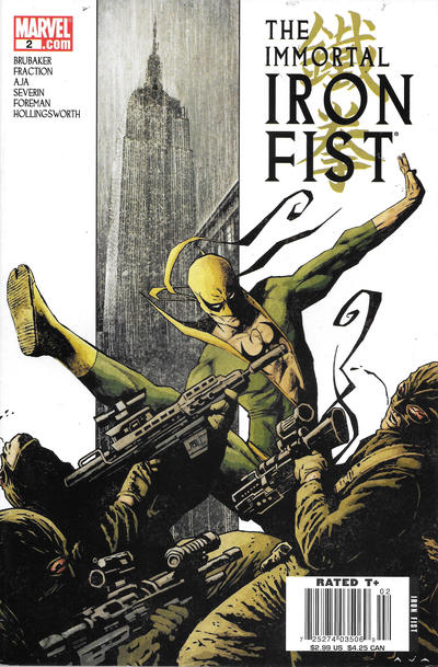 Cover for The Immortal Iron Fist (Marvel, 2007 series) #2 [Newsstand]
