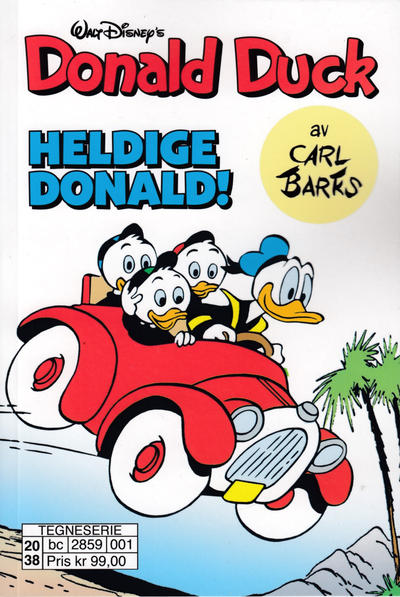 Cover for Donald Duck av Carl Barks (Hjemmet / Egmont, 2020 series) #1 - Heldige Donald!