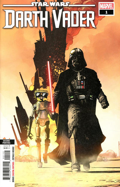 Cover for Star Wars: Darth Vader (Marvel, 2020 series) #1 [Second Printing]