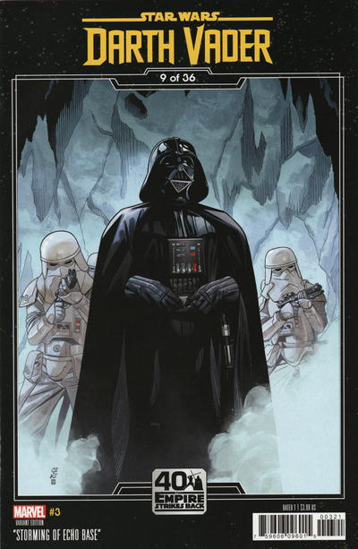 Cover for Star Wars: Darth Vader (Marvel, 2020 series) #3 [Chris Sprouse 'Empire Strikes Back 40th Anniversary']