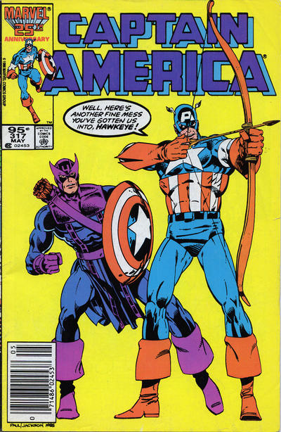 Cover for Captain America (Marvel, 1968 series) #317 [Canadian]