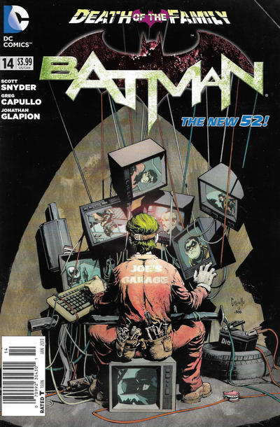 Cover for Batman (DC, 2011 series) #14 [Newsstand]
