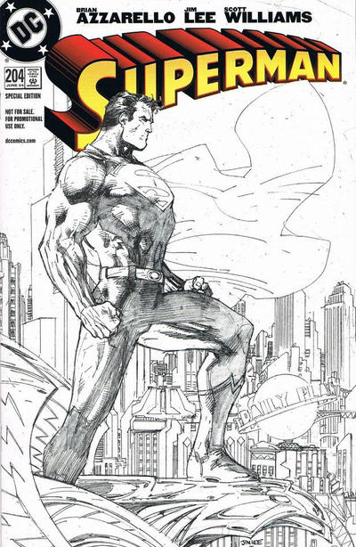 Cover for Superman (DC, 1987 series) #204 [Diamond Retailer Summit Sketch Cover]