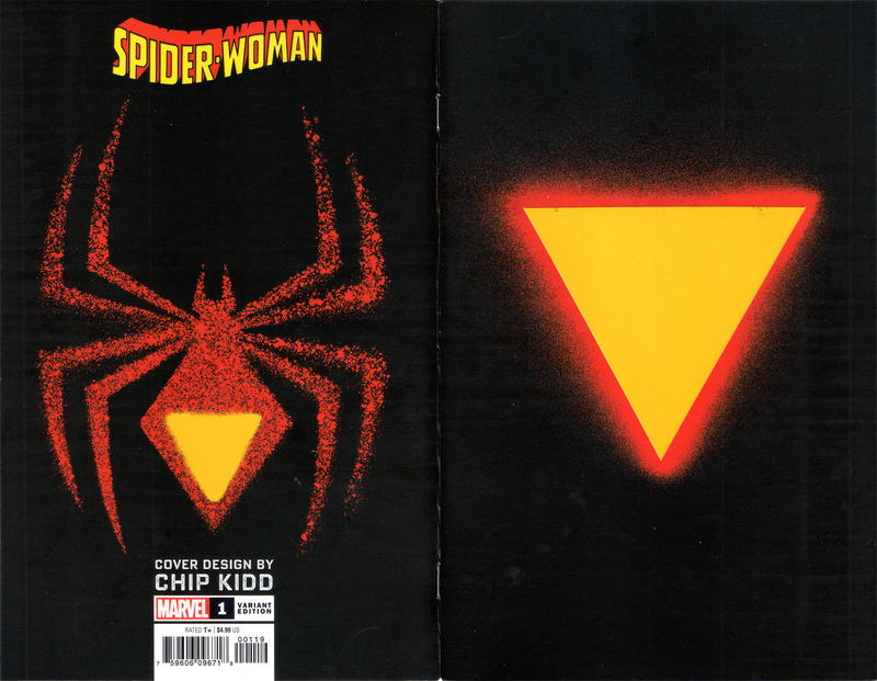 Cover for Spider-Woman (Marvel, 2020 series) #1 [Chip Kidd - Die-Cut Variant]