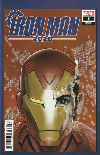 Cover for Iron Man 2020 (Marvel, 2020 series) #5 [Superlog]
