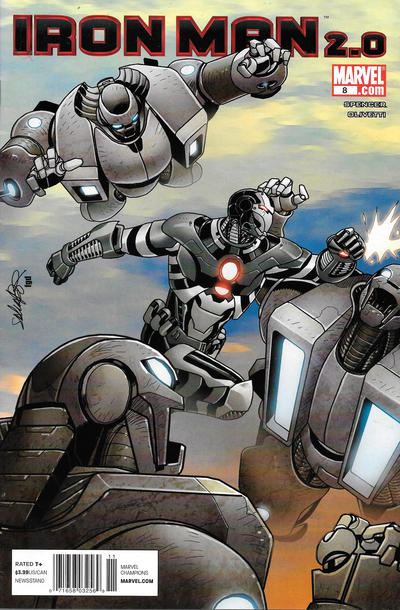 Cover for Iron Man 2.0 (Marvel, 2011 series) #8 [Newsstand]