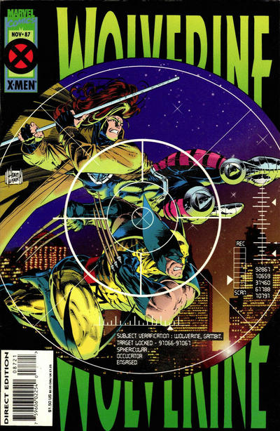 Cover for Wolverine (Marvel, 1988 series) #87 [Direct Edition - Standard]