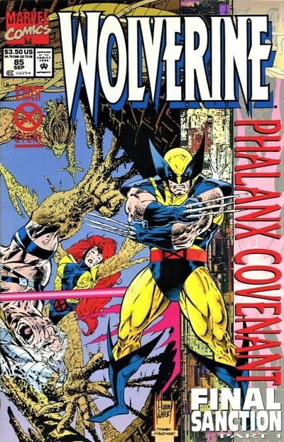 Cover for Wolverine (Marvel, 1988 series) #85 [Newsstand - Foil Enhanced Cover]