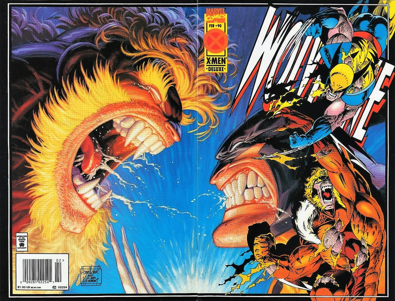 Cover for Wolverine (Marvel, 1988 series) #90 [Newsstand - Deluxe]