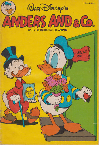 Cover for Anders And & Co. (Egmont, 1949 series) #14/1981