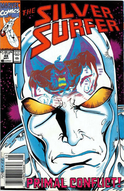 Cover for Silver Surfer (Marvel, 1987 series) #49 [Newsstand]